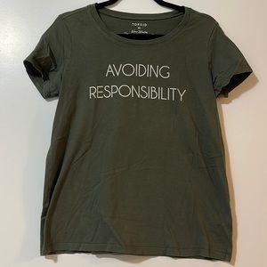 Torrid - Women’s Size 00 ‘Avoiding Responsibility,’ T-shirt